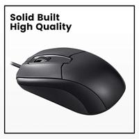 Perixx PERIMICE-209 P Black Muis Kabelgebonden Optisch Zwart 3 Toetsen 1000 dpi - thumbnail