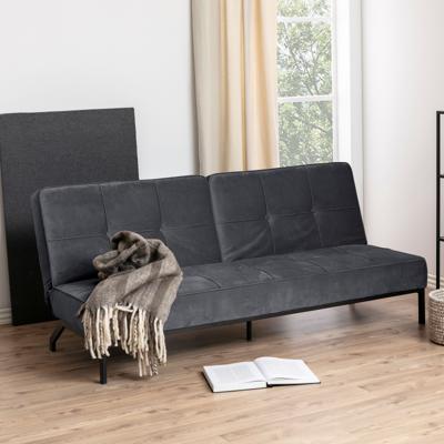 Bendt Slaapbank 'Maja' Velvet, kleur Donkergrijs Bendt Slaapbank 'Maja' Velvet, kleur Donkergrijs