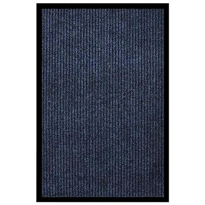 VidaXL Deurmat 80x120 cm gestreept blauw