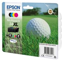 Epson Inktcartridge T3476, 34XL Origineel Combipack Zwart, Cyaan, Magenta, Geel C13T34764010 - thumbnail