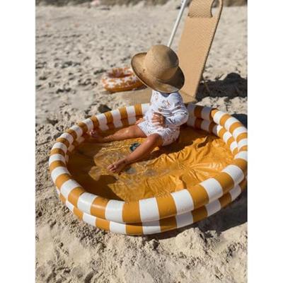 Swim Essentials Kinder Zwembad Geel Wit Gestreept 100 cm