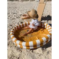 Swim Essentials Kinder Zwembad Geel Wit Gestreept 100 cm - thumbnail