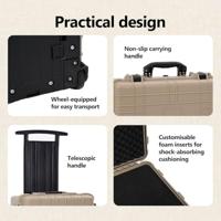 VidaXL Harde bagagekoffer zand 56 x 35 x 23 cm polypropyleen en abs - thumbnail