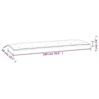 VidaXL Tuinbankkussens 2 st oxford stof ruitpatroon zwart - thumbnail