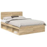 Bedframe Sonoma Eiken 150 x 200 cm Massief grenenhout - thumbnail