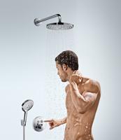 Hansgrohe ShowerSelect S afbouwdeel voor inbouwkraan thermostatisch met omstel voor 2 douchefuncties chroom 15743000 - thumbnail