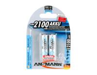 Ansmann Batterijen nimh accu mignon aa 2100 mah - 2 stuks - thumbnail