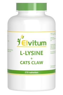 Elvitum L-Lysine cats claw 270 Tabletten Elvitum L-Lysine cats claw 270 Tabletten