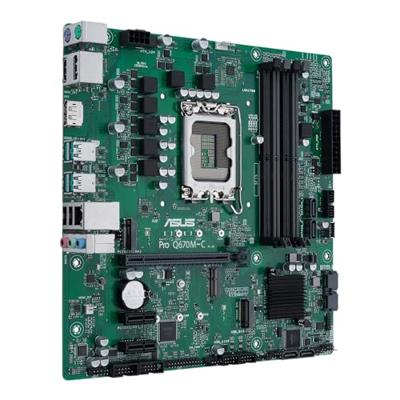 Asustek Computer PRO Q670M-C-CSM Moederbord Socket Intel LGA 1700 Vormfactor Micro-ATX Moederbord chipset Intel® Q670
