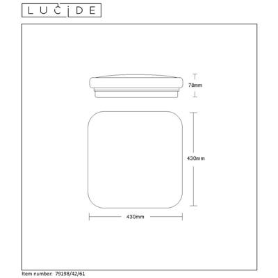 Lucide OTIS - Plafonnière - LED - 1x42W 3000K - Opaal