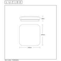 Lucide OTIS - Plafonnière - LED - 1x42W 3000K - Opaal - thumbnail