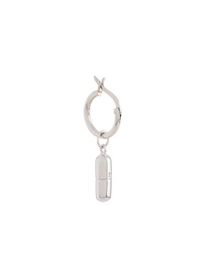 True Rocks pill hoop earring - SILVER