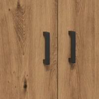 Dressoir 69,5x34x90 cm bewerkt hout artisanaal eikenkleur - thumbnail