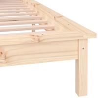 Bedframe LED massief hout 150x200 cm - thumbnail