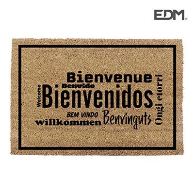 Deurmat EDM 74773 Bruin Zwart Intense licht Kastanjebruin 2/8-negro azulado 60 x 40 cm Rechthoekig