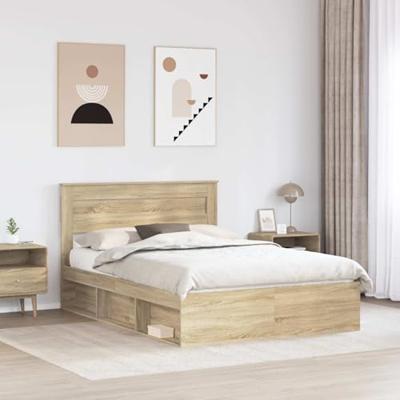 Bedframe met hoofdeinde Sonoma 160 x 200 cm Massief grenenhout