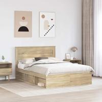 Bedframe met hoofdeinde Sonoma 160 x 200 cm Massief grenenhout - thumbnail