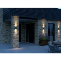 Nordlux Wandlamp Nico rond 2x GU10 roest IP54 - 4800916 - thumbnail