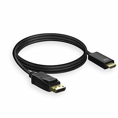 ACT DisplayPort naar HDMI adapterkabel, 1,8 m ACT DisplayPort naar HDMI adapterkabel, 1,8 m