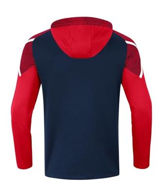 JAKO 6722 Sweater Met Kap Performance - Marine/Rood - XL