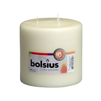 Bolsius stompkaars mammoet 15x15 cm ivoor