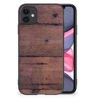 iPhone 11 Houten Print Telefoonhoesje Old Wood - thumbnail