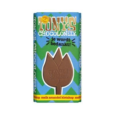 Chocolade Tony's Chocolonely je wordt bedankt reep melk karamel bisc.. | 15 stuks