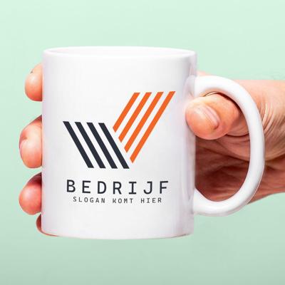 Gepersonaliseerde Mok Met Bedrijfsnaam En Logo