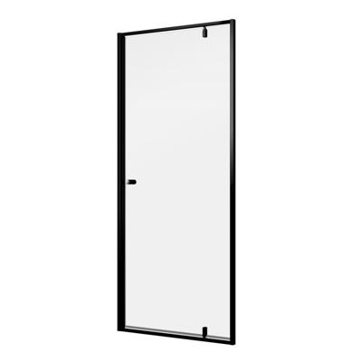 Sealskin Contour draaideur voor nis incl. antikalk 90x200cm mat zwart