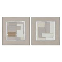 Home ESPRIT Afbeelding bruin beige abstract urban 62 x 3,2 x 62 cm (2 stuks) - thumbnail