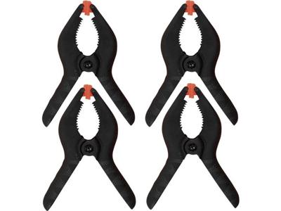 Donau Elektronik 19-2S 4-delige set minilijmklemmen Afmeting, lengte: 85 mm Afm. werkbereik:35 mm