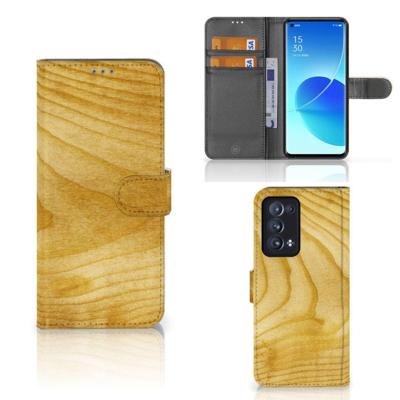 OPPO Reno 6 Pro Plus 5G | Book Style Case | Licht Hout