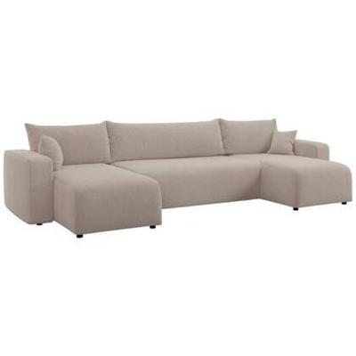 NADUVI Collection U-slaapbank Rosco bouclé