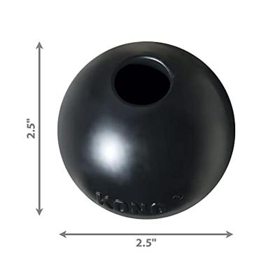 KONG EXTREME RUBBER BAL ZWART SMALL 6,5X6,5X6,5 CM