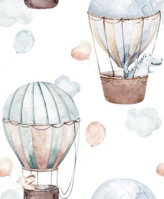Noordwand Kids Walls Behang met luchtballonnen - 45865