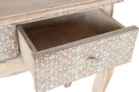 Wandtafel DKD Home Decor Wit Natuurlijk Mangohout 91 x 42 x 81 cm - thumbnail