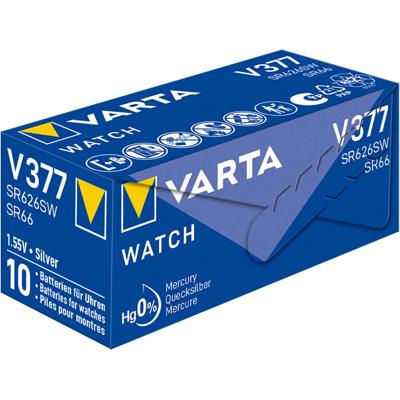 Varta v377 knoopcel batterij zilver
