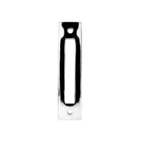 De Oude Deurklink Kozijnplaatje lang nikkel - thumbnail