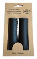 ABI Kunstleer fiets handvatten 135mm zwart - thumbnail