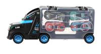 Vrachtwagen 28cm met 4 auto's 33x12x7cm - thumbnail