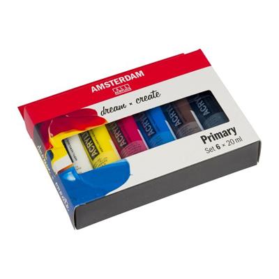 Amsterdam standard series acrylverf primaire set 20ml, 6dlg.