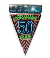 Paperdreams neon party vlag abraham - thumbnail