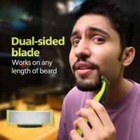 Vervangende mesjes - PHILIPS - QP220/51 OneBlade - Roestvrij staal, 4 maanden gebruik, dubbele richting, waterdicht - thumbnail
