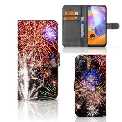Samsung Galaxy A31 | Wallet Case | met Pasjes | Vuurwerk Samsung Galaxy A31 | Wallet Case | met Pasjes | Vuurwerk