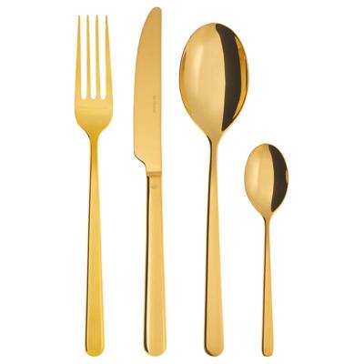 Sambonet Bestekset Linear - Goud - 24 delig / 6 personen