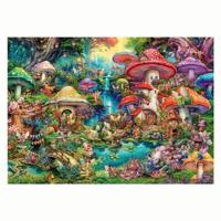 Ravensburger legpuzzel merry mushroom village, 1000st. - thumbnail