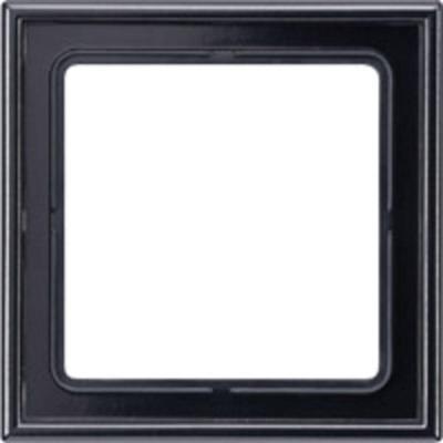 Jung LS981SW Afdekking Frame 1-voudig Zwart 1 stuk(s)