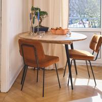 Artistiq Ronde Eettafel 'Colbi' Mangohout, 120cm - thumbnail