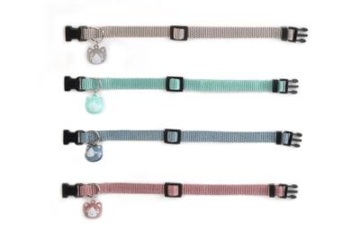 Beeztees uni - kattenhalsband - nylon - grijs - 20-30 cm