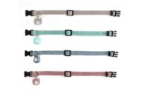 Beeztees uni - kattenhalsband - nylon - grijs - 20-30 cm - thumbnail